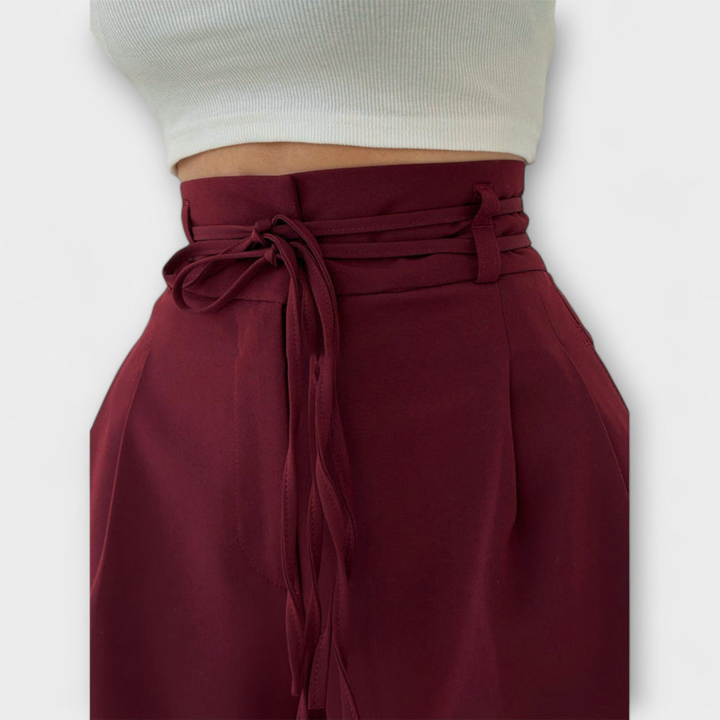 Jill - Lace-Up Casual Pants