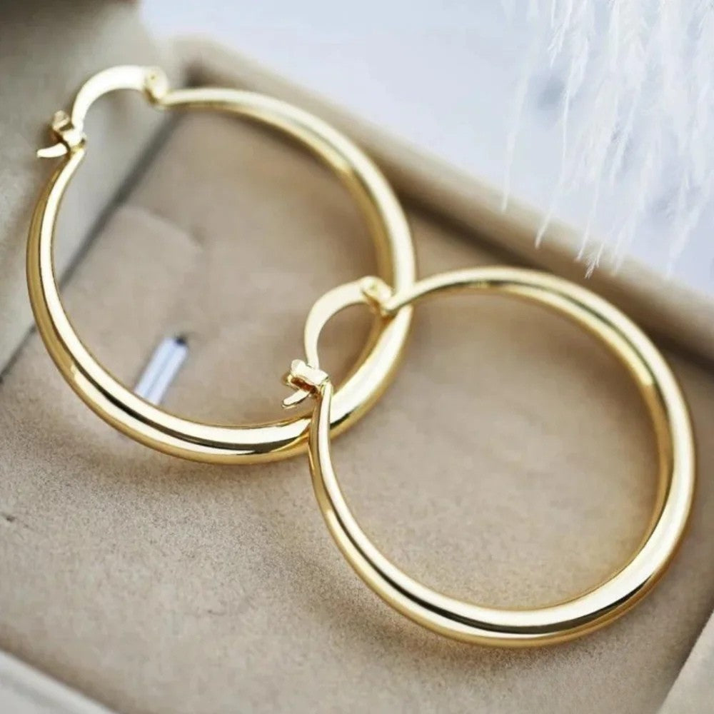 Large Gold Hoops