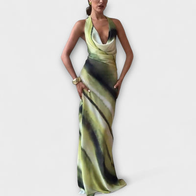 Classic Tie-Dye Gradient Maxi Dress