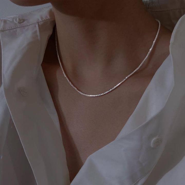 Star Light Necklace Silver Set