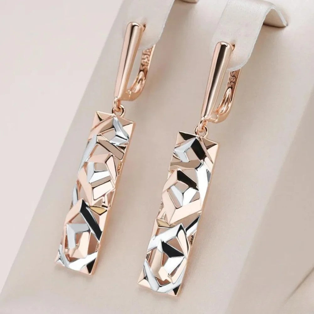 Elegant rectangular earrings