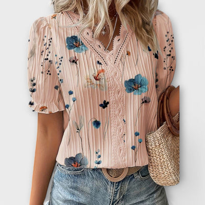 Emily - Fashionable Blouse with V-Neck