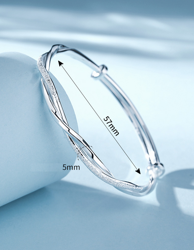 Silver Braided Bracelet