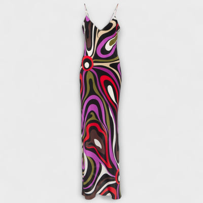 Daphne - Maxi Dress in Marble Print
