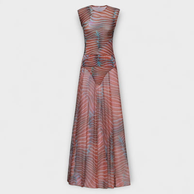 Phoenix - Shimmering Wave Mesh Bodysuit