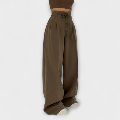 Jill - Lace-Up Casual Pants
