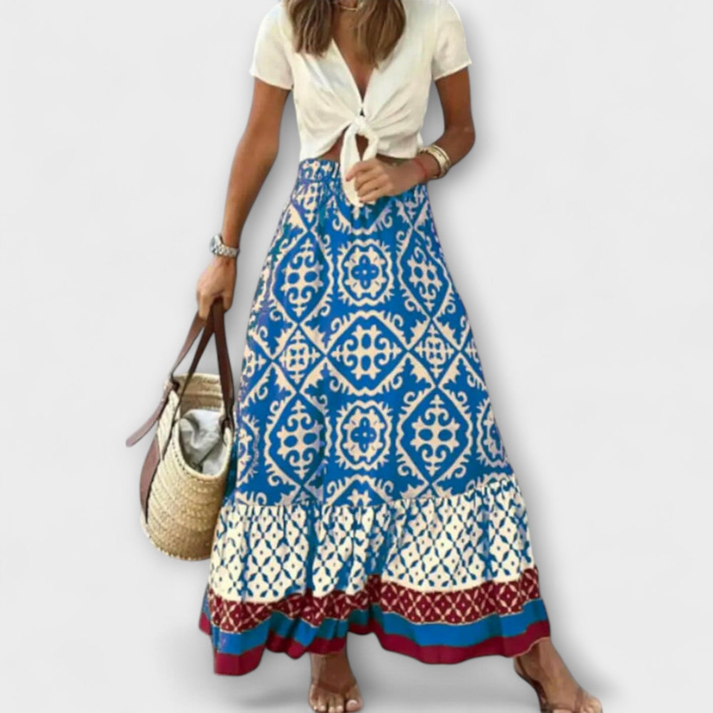 Dagmar - Women's High-Waisted Summer Skirt