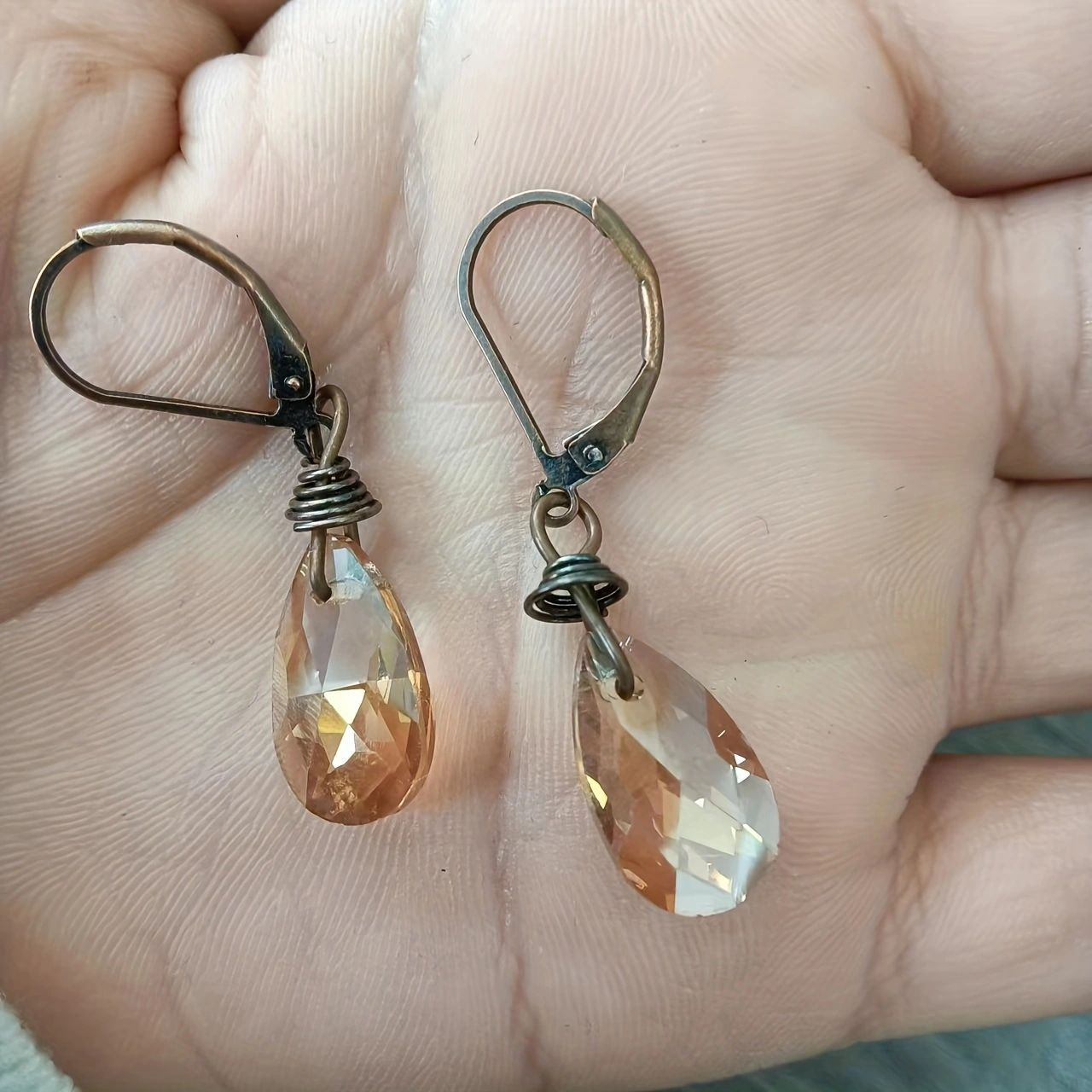 Boho Earrings of Fireflies