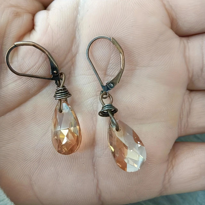 Boho Earrings of Fireflies