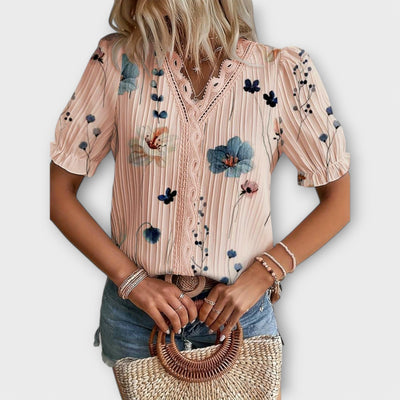 Emily - Fashionable Blouse with V-Neck